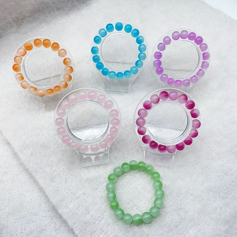 New round beads gradual change bracelet summer student jewelry - Nimall