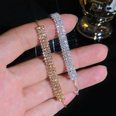 New row diamond bracelet female ins style - Nimall