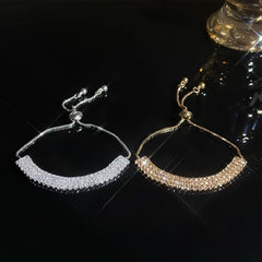 New row diamond bracelet female ins style - Nimall