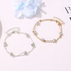 Niche double - layer anklet multi - layer simple alloy beach foot decoration - Nimall