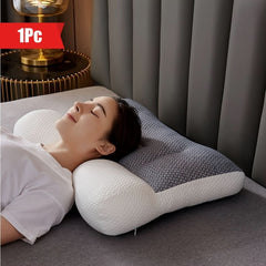 Orthopedic Reverse Traction Pillow Protects Cervical Vertebra Single Neck Pillow Machine Washable 48X74cm - Nimall