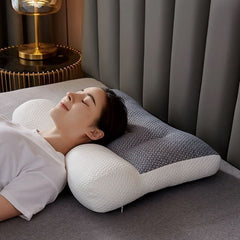 Orthopedic Reverse Traction Pillow Protects Cervical Vertebra Single Neck Pillow Machine Washable 48X74cm - Nimall