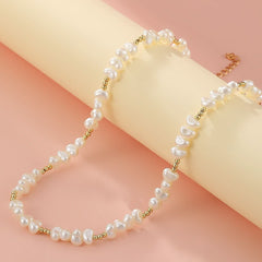 Pearl Necklace Fashion Beaded Clavicle Chain Bracelet Personality Temperament Items - Nimall