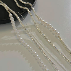 Pearl necklace high - end accessories light luxury love collarbone chain niche accessories women - Nimall