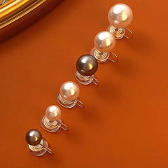 Pearl without ear piercings design sense retro temperament ear clips - Nimall