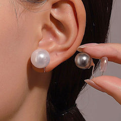 Pearl without ear piercings design sense retro temperament ear clips - Nimall