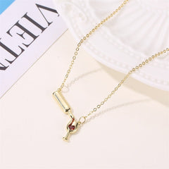 Personality love diamond bottle goblet collarbone chain - Nimall