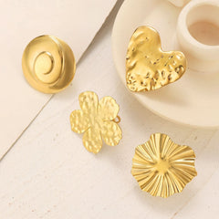 Personality ring Female flower sunflower starfish open ring - Nimall