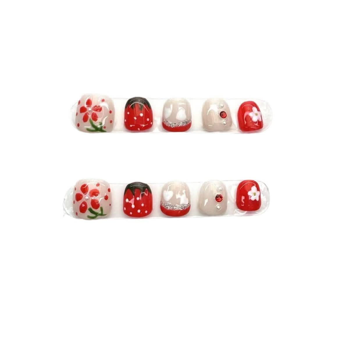 [Popular Children Wear Nail Art] 3 - 10 Year Old Children's Nail Art Cute Children Wear Nail Art Reuse - Nimall