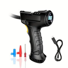 Portable Air Compressor Inflator Wireless Handheld Pump  LED Light Suitable
