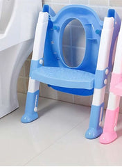 Portable and comfortable children's toilet seat with adjustable ladder LK086 - Nimall