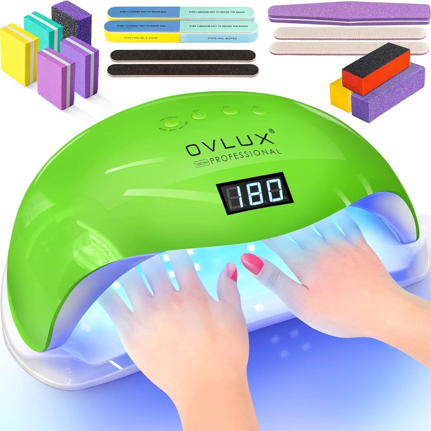 Professional nail polish dryer Green OV009 - Nimall