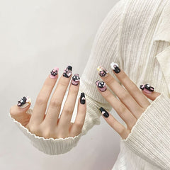 Purely handmade wear nail cross - eyed cat claw sweet cool cute wind removable nail nail patch finished product - Nimall