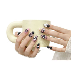 Purely handmade wear nail cross - eyed cat claw sweet cool cute wind removable nail nail patch finished product - Nimall