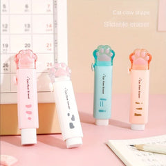 Push - pull Cat Paw Cute Eraser Pencil Eraser Rubber Cartoon Pen Eraser School Supplies Prizes Office Eraser - Nimall