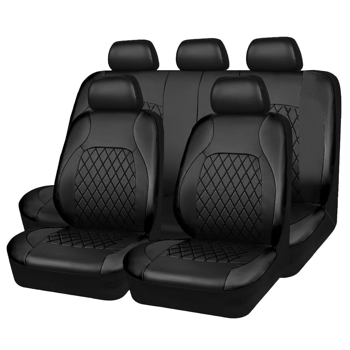 PVC Leather Universal Size Car Seat Cover 5 Seats Fit For Most Cars - Nimall