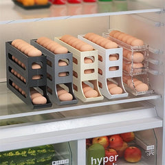 Refrigerator Egg Storage Box, Automatic Egg Rolling Rack, Large Capacity Refrigerator Special Egg Holder Storage Box, ABS Material - Nimall