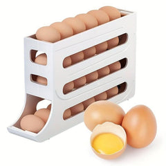 Refrigerator Egg Storage Box, Automatic Egg Rolling Rack, Large Capacity Refrigerator Special Egg Holder Storage Box, ABS Material - Nimall