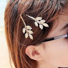 Retro hair accessories olive branch hairpin beautiful headgear - Nimall