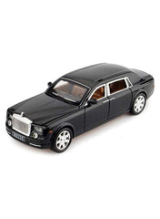 Rolls Royce Phantom Metal Toy Car Realistic Detailing Black 6.3x15x4cm LK093 - Nimall