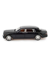 Rolls Royce Phantom Metal Toy Car Realistic Detailing Black 6.3x15x4cm LK093 - Nimall