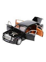 Rolls Royce Phantom Metal Toy Car Realistic Detailing Black 6.3x15x4cm LK093 - Nimall