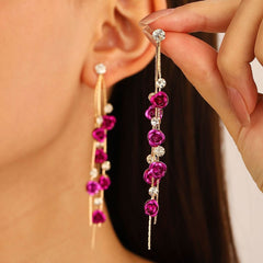 Rose flower earrings - Nimall