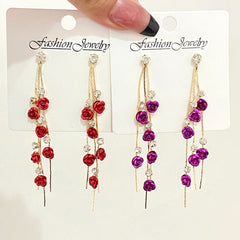 Rose flower earrings - Nimall