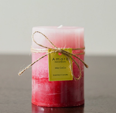 Pillar Candle Multi Pink 7X10Cm 310G