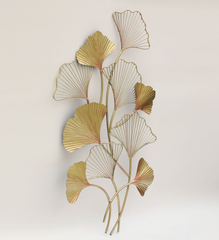 Metal Ginko Leaf Wall Décor 60X96Cm