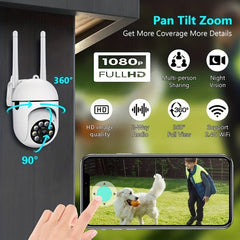 Security Camera With Color Night Vision Wireless 1080p HD Video Camera 50% - Nimall