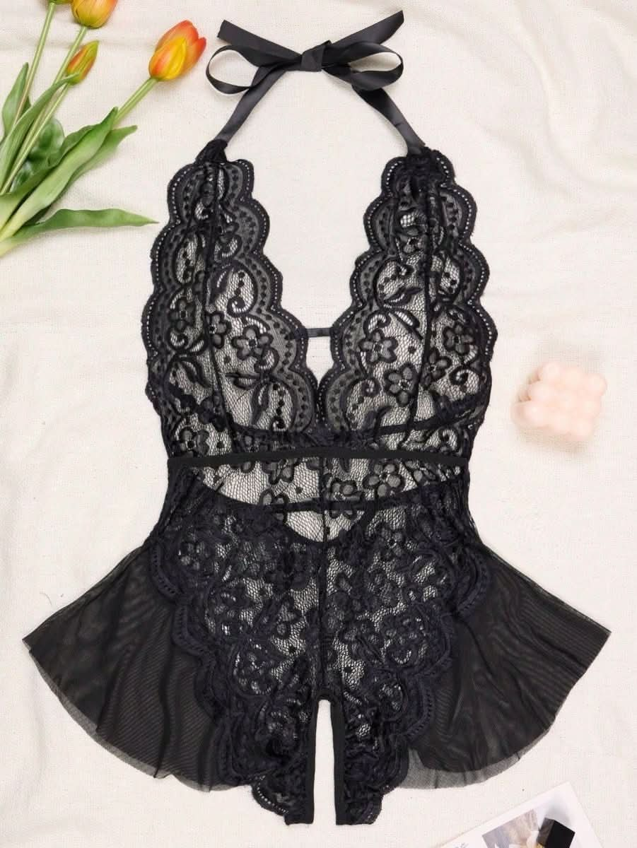 Sexy Deep V Lace Bodysuit for Women Lingerie Ace Lingerie - Nimall