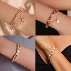 Simple temperament alloy love bracelet fashion bracelet - Nimall