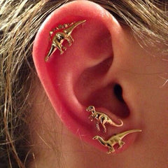 Small animal dinosaur set personalized earrings - Nimall