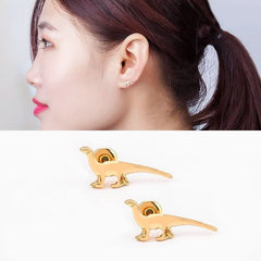 Small animal dinosaur set personalized earrings - Nimall