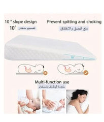 Soft Round Crib Baby Feeding Wedge Pillow For Reflux Sleep With Washable Cover - Nimall