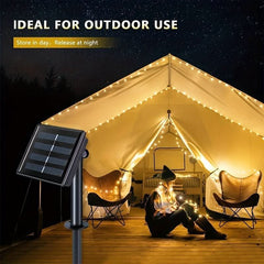 Solar String Lights Outdoor 3 Pack Warm White LED Fairy Lights - Nimall