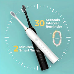 Sonic Electric Toothbrush Ultrasonic Automatic USB Rechargeable Toothbrush Replaceable Tooth Brush - Nimall