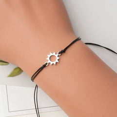 Stainless steel hollow bracelet set - Nimall