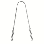 Stainless Steel U - shaped Tongue Scraper, Tongue Coating Cleaning Scraper, Fights Bad Breath, Remove Stains From Tongue Coating, Portable Packaging, Suitable For Both Men And Women - Nimall