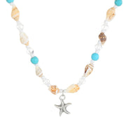 Starfish Necklace Conch Beaded Shell Collarbone Chain - Nimall