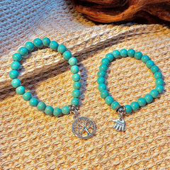 Starfish Turtle Bracelet Turquoise Beaded Bracelet - Nimall