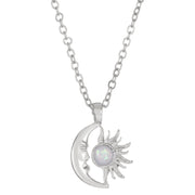 Sun and Moon Necklace Personalized Design Sun and Moon Pendant Clavicle Chain - Nimall