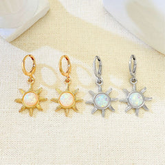 Sun earrings women's personality temperament earrings earrings - Nimall