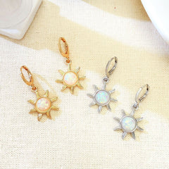 Sun earrings women's personality temperament earrings earrings - Nimall