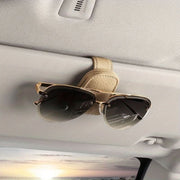 Sunglasses Holders For Car, Magnetic Genuine Leather Sunglasses Clip For Car Visor, Glasses Hanger Clip, Car Interior Visor Accessories - Nimall