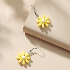 Temperament resin daisy earrings - Nimall