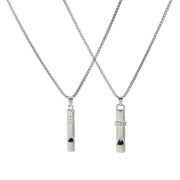 Titanium Steel Necklace Whistle Blow Pendant - Nimall