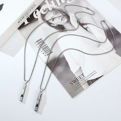 Titanium Steel Necklace Whistle Blow Pendant - Nimall