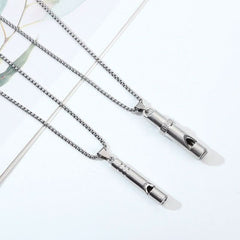 Titanium Steel Necklace Whistle Blow Pendant - Nimall